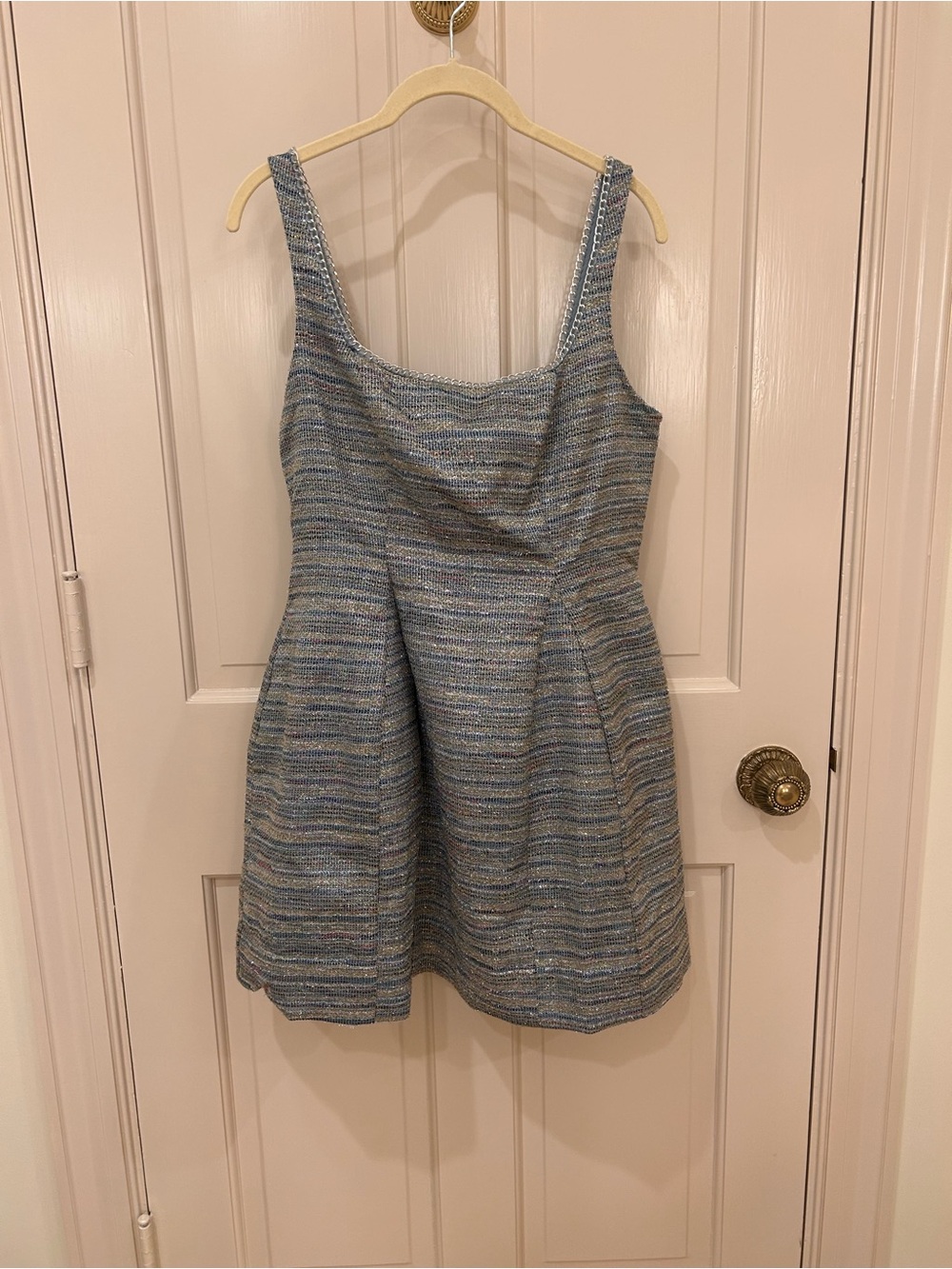 NWT Maeve By Anthropologie Metallic Tweed Mini Dress - Picture 2 of 4